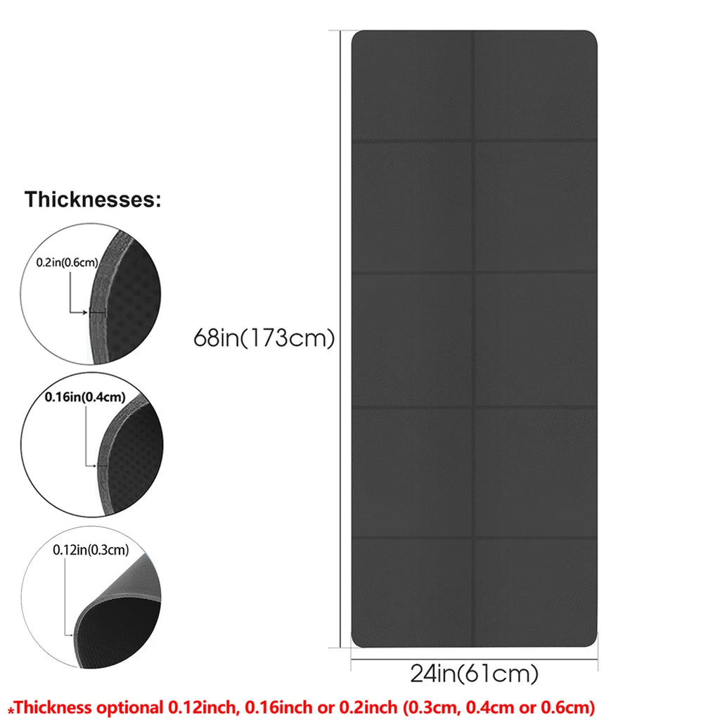 Tapis de yoga & fitness pliable EVA – 173 × 61 cm
