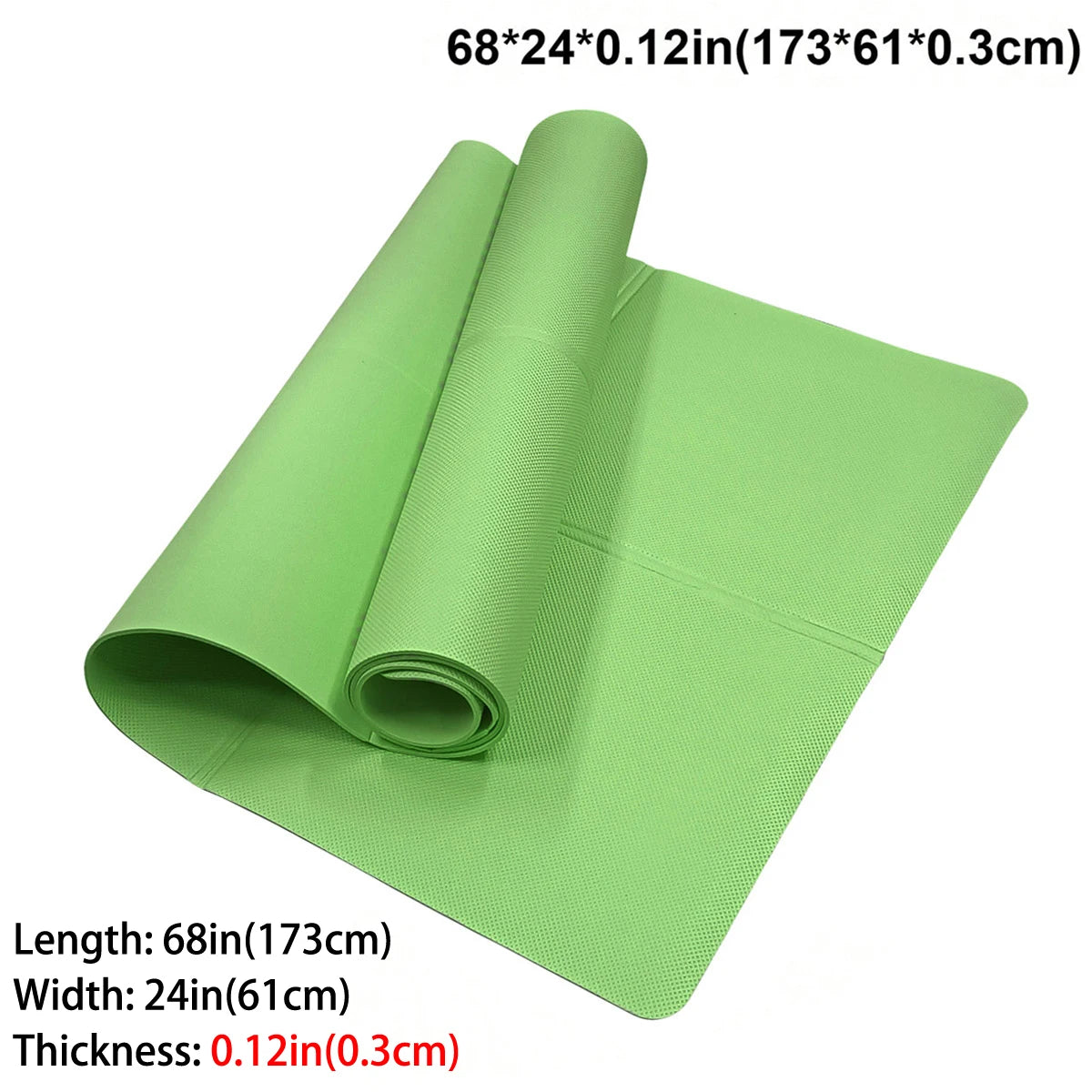 Tapis de yoga & fitness pliable EVA – 173 × 61 cm