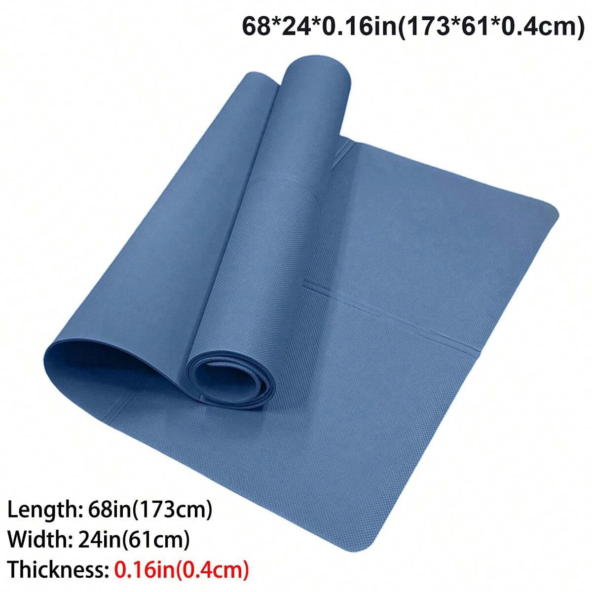 Tapis de yoga & fitness pliable EVA – 173 × 61 cm